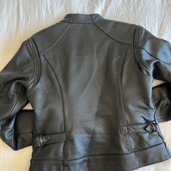 Street & Steel Women's Leather Motorcycle Jacket - Picture 9 of 10